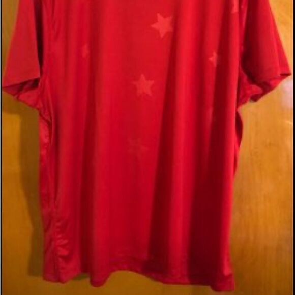 Idealogy Tshirt Mens 3XL Red Stars Sweat Wick - Picture 2 of 3